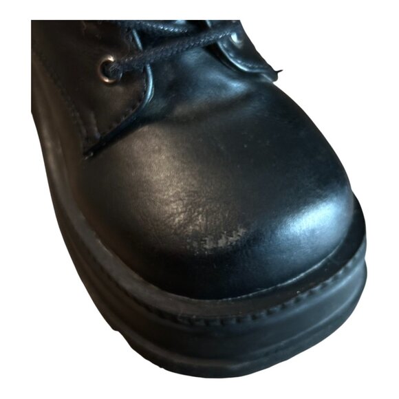 Demonia Shaker-52 Black Vegan Leather Boots Size 6 - Picture 7 of 12